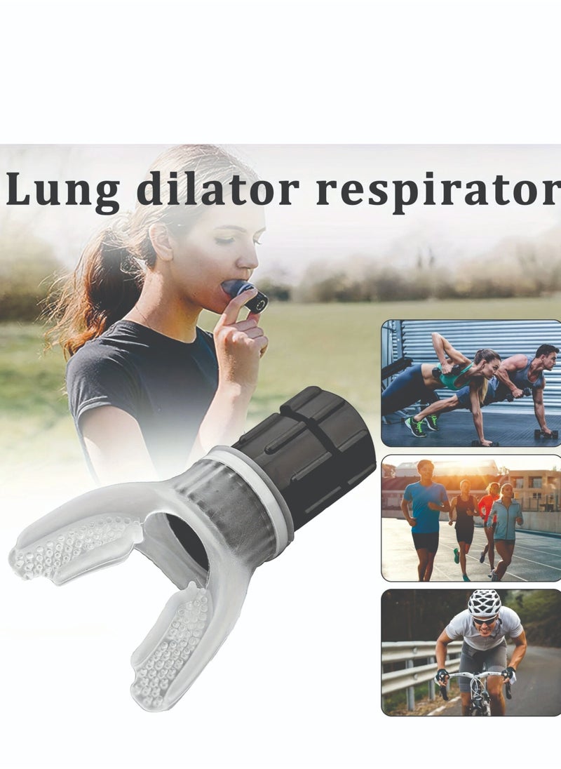 Lung Breathing Trainer, Stamina Builder and Booster, Air Therapy Device, Improve Physique, Adjustable Exercise Trainer, Portable Fitness Training Device, Easy to Use & Clean, Improves Sleep