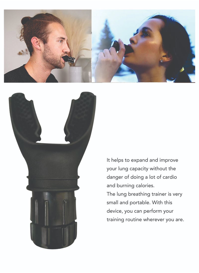 ABJ Lung Breathing Trainer, Stamina Builder and Booster, Air Therapy Device, Improve Physique, Adjustable Exercise Trainer, Portable Fitness Training Device, Easy to Use & Clean, Improves Sleep  - Image 5