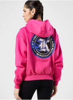 Karl Kani Chest Signature Full Zip Hoodie  - Image 2