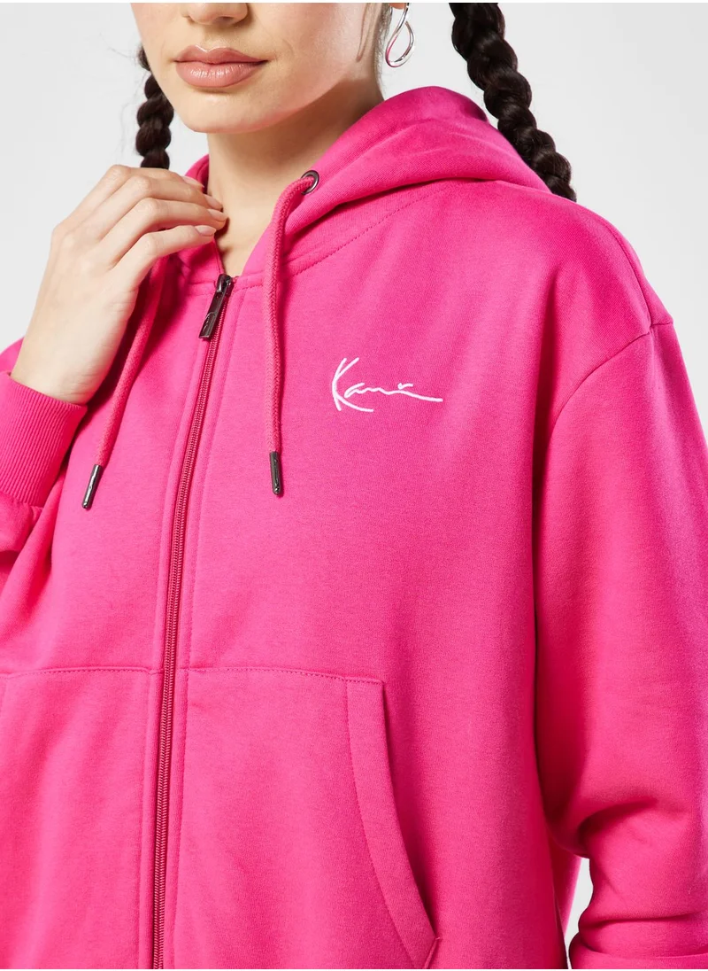Karl Kani Chest Signature Full Zip Hoodie
