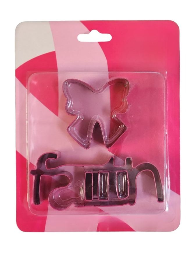 FALMER 2 Piece Stainless Steel Baking Biscuit Pastry Cutter Mold  - Image 2
