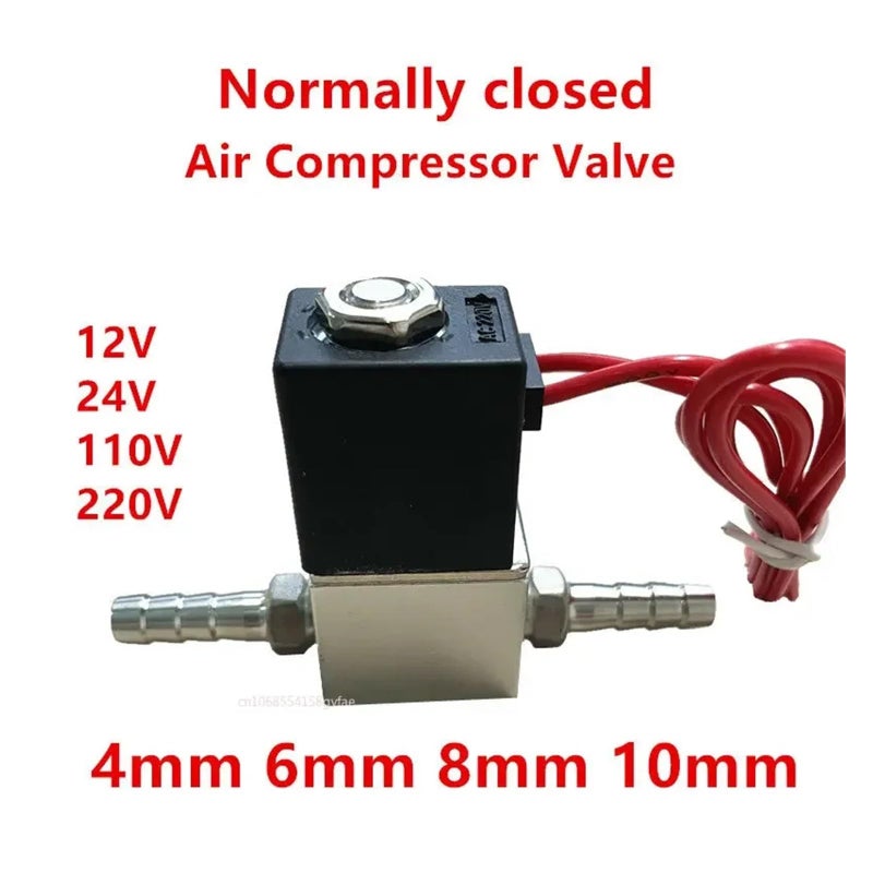 1 4 Normally Closed Pneumatic Aluminum Solenoid Valve 12V 24V 110V 220V AC 220V 6mm - Image 4