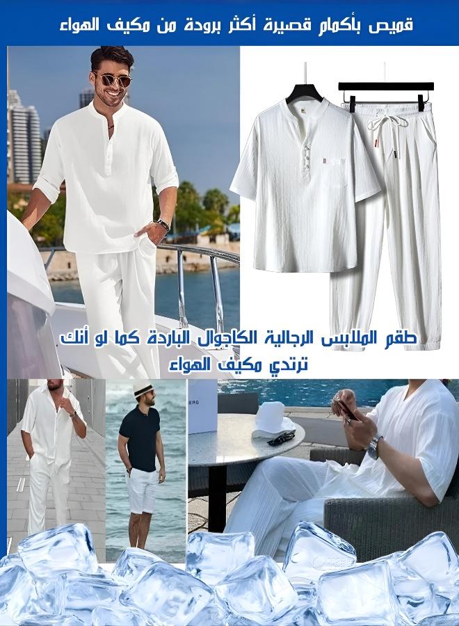 Plus Size Breathable Short Sleeve Summer Set - Image 2