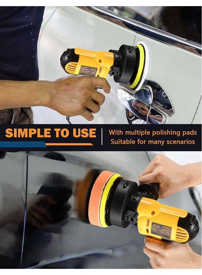Buffer polisher with 25 accessories. Variable Speed Drilling Polishing Kit, Car Polishing Machine with Removable Handle, Suitable for Polishing Cars, Furniture, Floors, Stones - Image 2