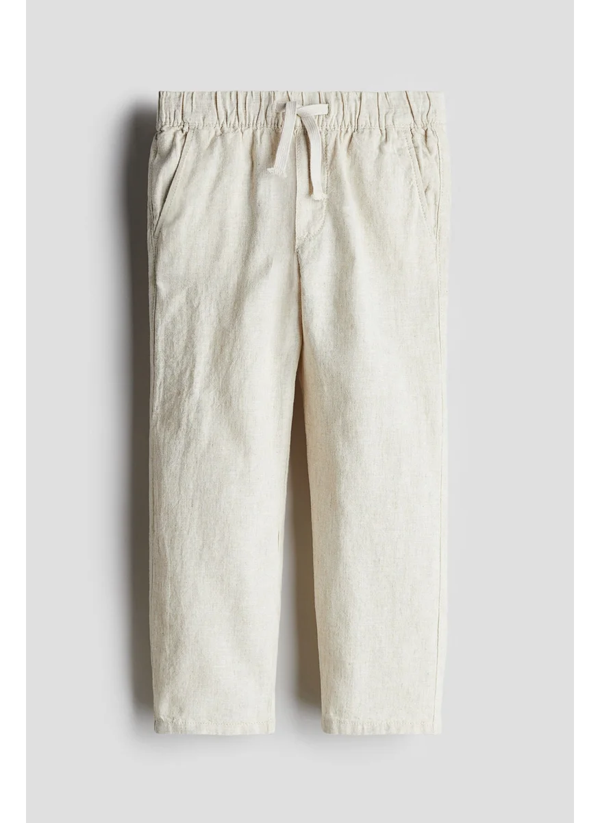 H&M Linen-Blend Trousers