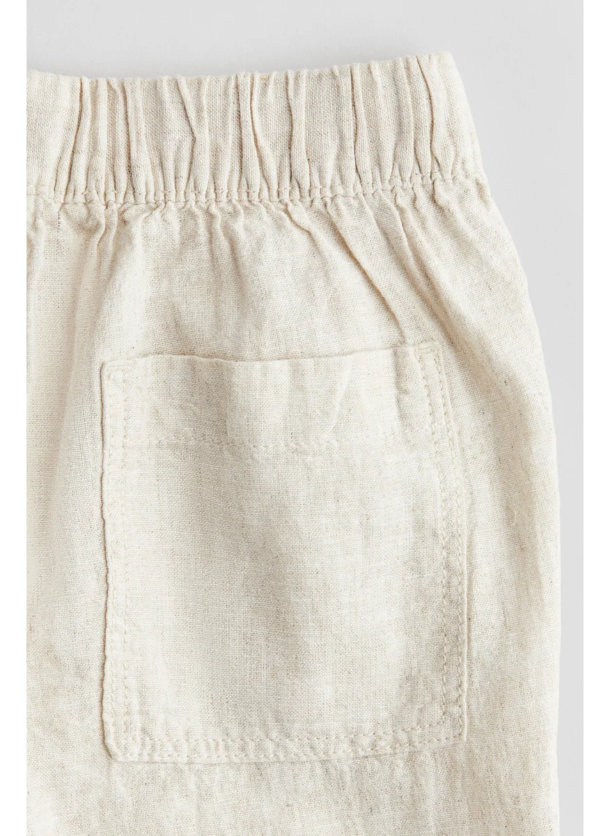 H&M Linen-Blend Trousers
