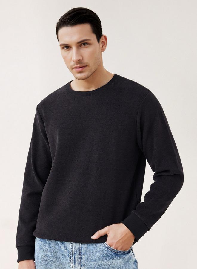 Iconic Textured Sweatshirt - Image 1