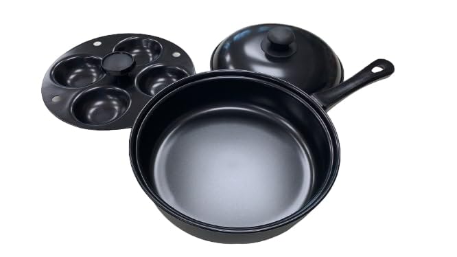 Fox Run Egg Pan, Non-stick Egg Poacher and Fry Pan Set - Image 2