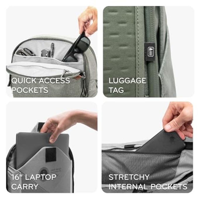 Peak Design Travel Backpack 45L, Eclipse, Expandable 35-45L Design, Rear And Top Access, Weatherproof Shell, Laptop Sleeve, Ideal For Travel Or Everyday Carry, Versatile Backpack For Men And Women - Image 3
