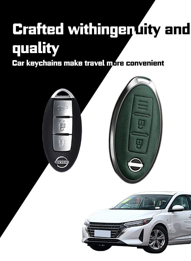 Key sleeve, suitable for Nissan 3-key keys, the first layer of cowhide material, anti-fall and wear-resistant, all-inclusive design, multi-layer protection is safer, restore the key feel, goodcar. - Image 4