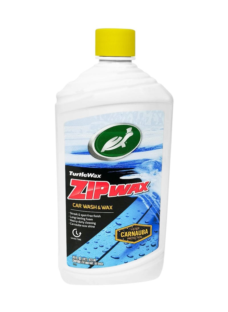 TURTLE Zip Wax Car Wash and Wax - 473ml with Carnauba Protection for Clean and Shine by Turtle Wax  - Image 2
