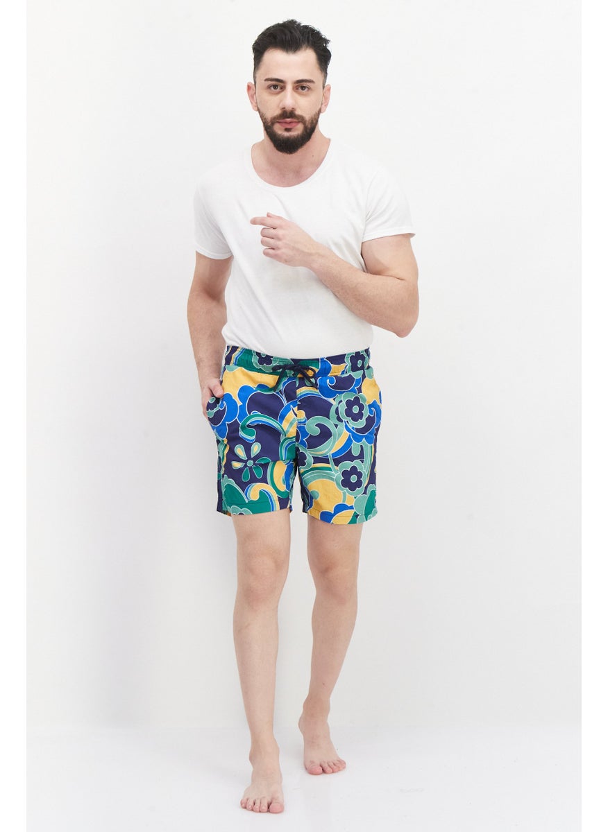 Men Allover Print Drawstring Board Short, Blue - pzsku/ZD2584297E1CDEB65D0CAZ/45/_/1735567805/d456a416-a842-4109-9d00-c15e43d1e985