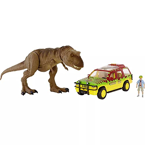 JURASSIC WORLD طقم هروب تي ريكس من عالم الديناصورات GWN38 - Image 1
