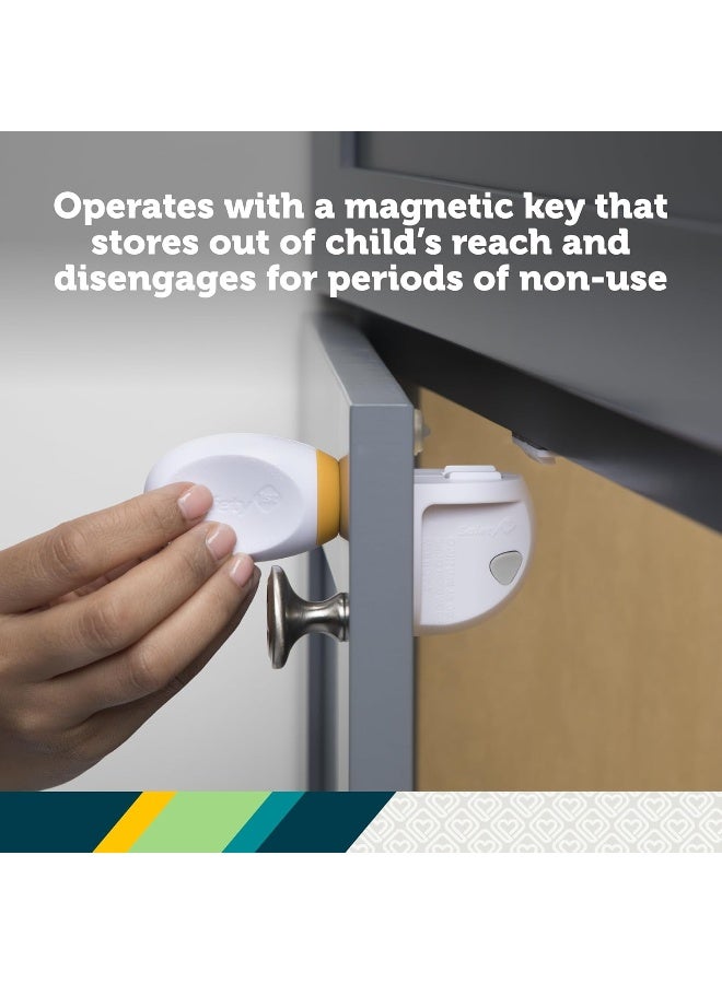 Safety 1st Adhesive Magnetic Lock System, 4 Locks And 1 Key - Image 3