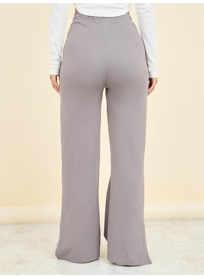 Styli Women Track Pants | Mid-Rise Cotton Joggers & Flared Styles XL - Image 2