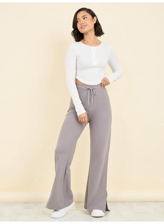 Styli Women Track Pants | Mid-Rise Cotton Joggers & Flared Styles XL - Image 1