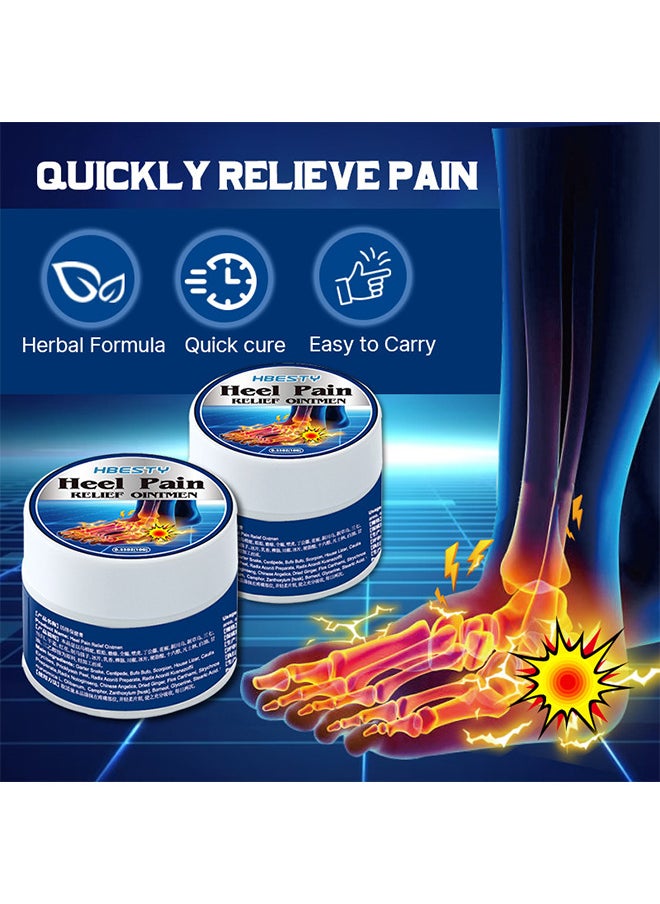 HBESTY Heel Pain Relief Ointmen, Pain Relief Cream, Heel Aid Plantar Fasciitis Brush-On Heel Pain Relief, Deep To Calm Inflammation Of The Fascia, 10G  - Image 2