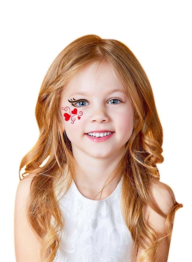 28 Pcs Face Paint Stencils Kit - Reusable Face Tattoo & Body Makeup Painting Templates for Kids & Adults - Image 3