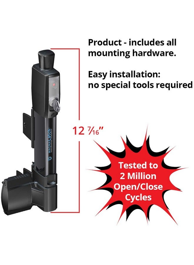 MAGNA-LATCH - D&D Technologies ML3VPKA MagnaLatch Vertical Pull, Child & Pet Safety Magnetic Gate Latch and Gate Lock, for Any Square Gate - Image 1