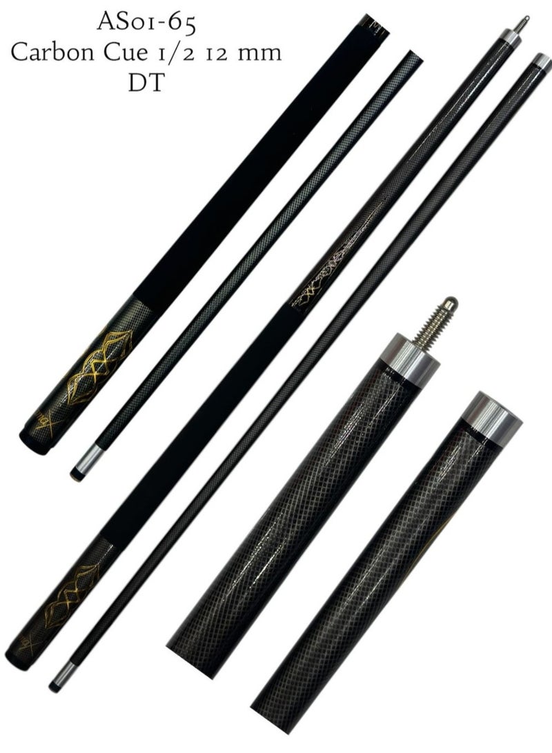 Carbon Fiber Pool Cue Stick 1/2 Joint, 12mm Tip – Professional Billiards Snooker Cue - Image 2