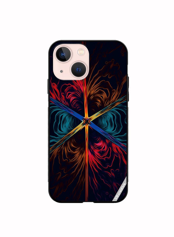 VR CREATIVE Protective Case Cover For Apple iPhone 13 mini Flower Design Multicolour - Image 1