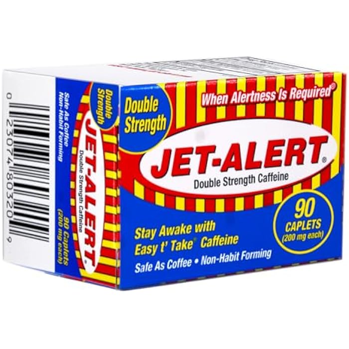 Jet-Alert Double Strength Caffeine 200 Mg Caplets, 90 caplets, Pack of 3 - Image 3