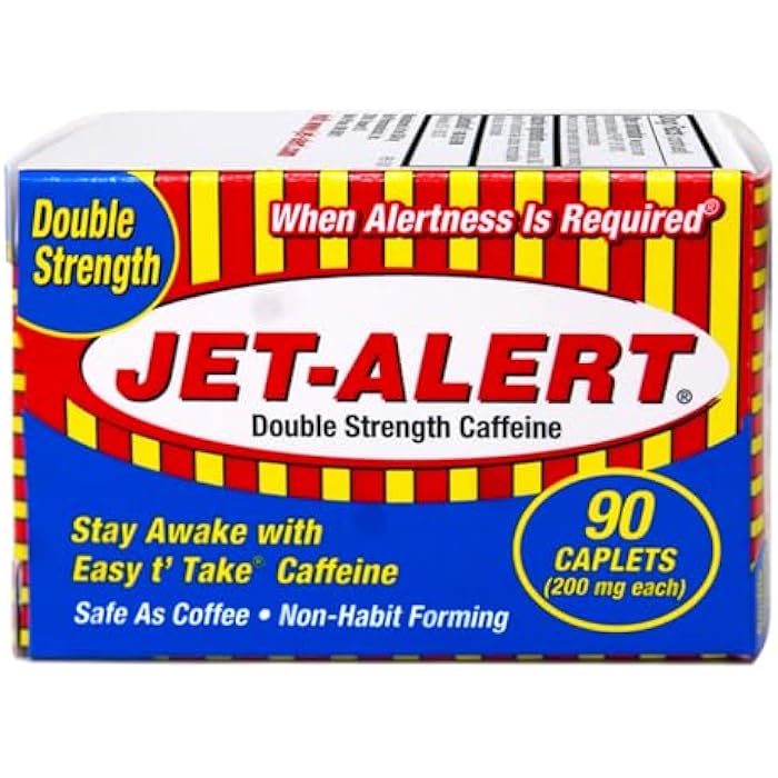 Jet-Alert Double Strength Caffeine 200 Mg Caplets, 90 caplets, Pack of 3 - Image 2
