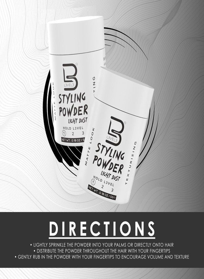 L3 - Travel Styling Powder - Small 0.18 oz for Travel - Natural Look Mens Powder - Image 2