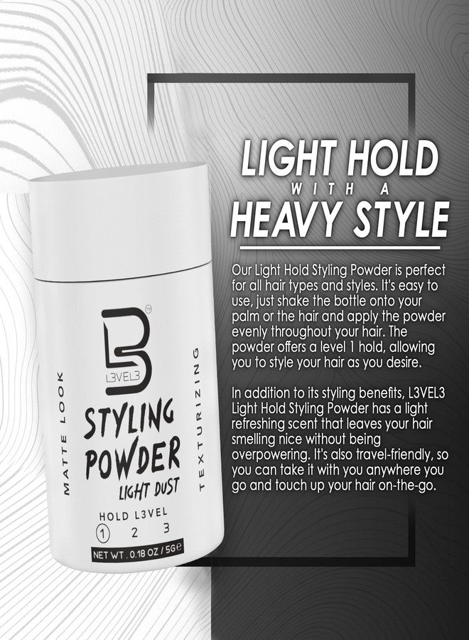 L3 - Travel Styling Powder - Small 0.18 oz for Travel - Natural Look Mens Powder - Image 3
