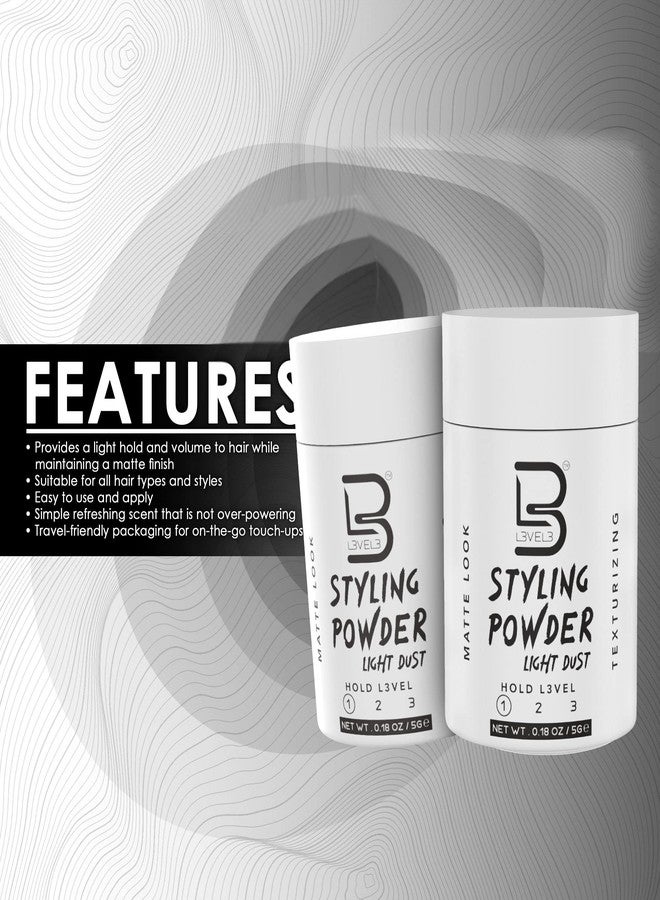 L3 - Travel Styling Powder - Small 0.18 oz for Travel - Natural Look Mens Powder - Image 4