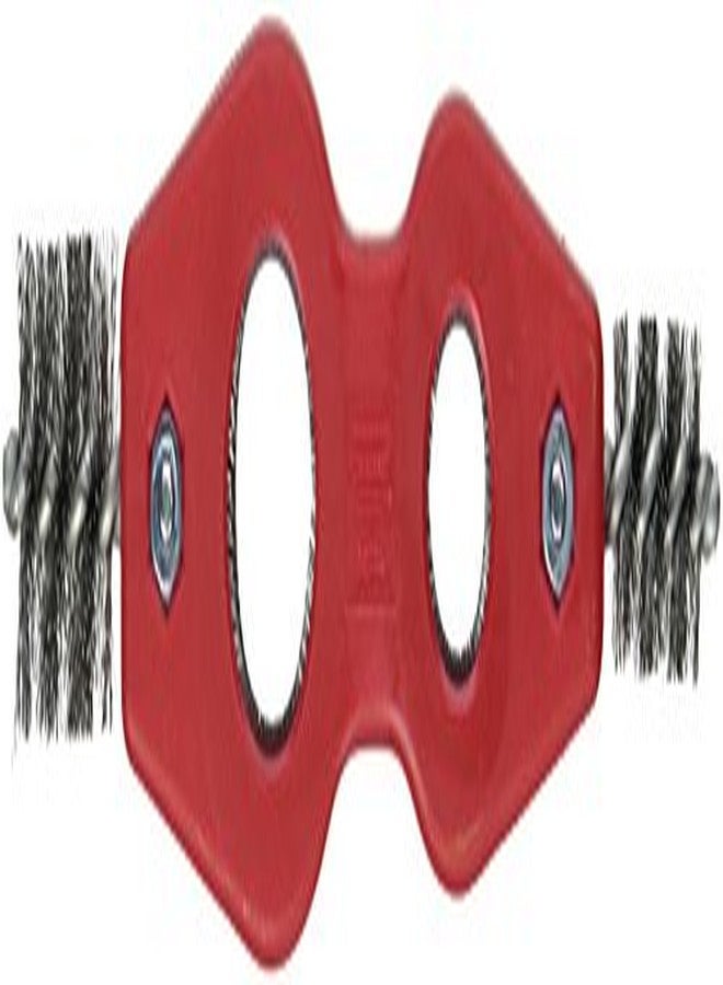 جينيرال تولز أداة تنظيف الأنابيب 4 في 1 من General Tools Plumbers رقم 114، فرشاة الأنابيب والتجهيزات، فرشاة إزالة نتوءات السباكة والأنابيب - Image 2