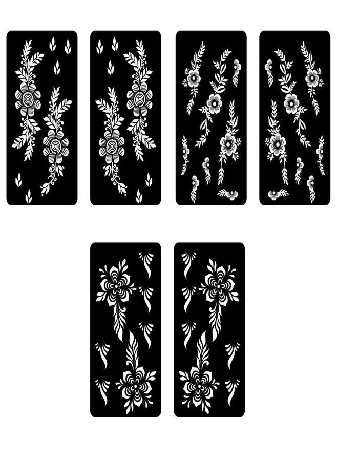 VANVATI Combo Mehndi Stencil Sticker For Quick Mehndi Designs On Party Nights & Functions - Image 2