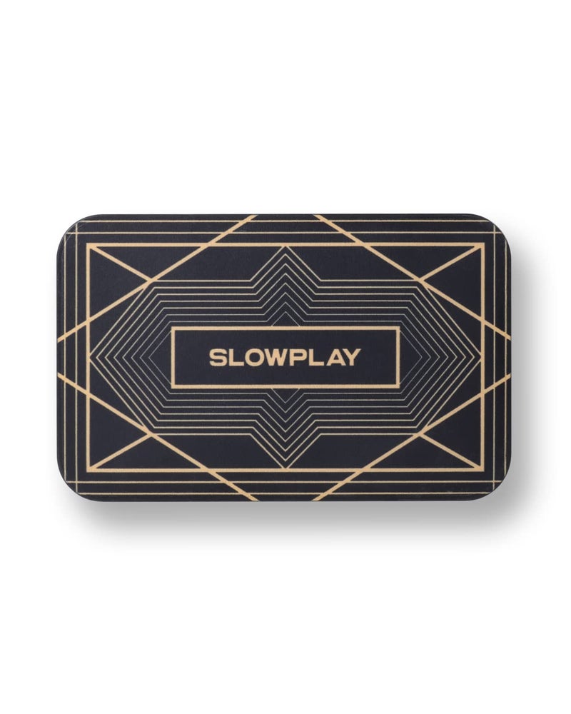 SLOWPLAY Rectangular Poker Chips Plaques, Pack of 10 Pcs, European Style Professional Plaques Without Denomination, 34-Gram Ceramic Composite,Black - Image 1