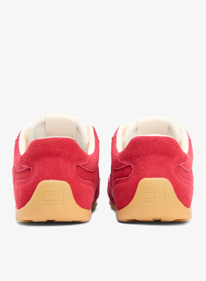 Tommy Jeans Sapphire Red Suede Cleat Archive Runner Trainers for Women | Best Price UAE