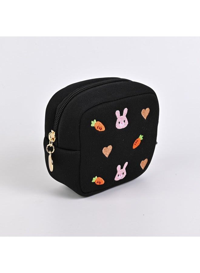 Jewelry Clutch Multi-functional Portable Cosmetic Bag Bear Coin Purse Sanitary Napkin Storage Bag-Color:002  - Image 1
