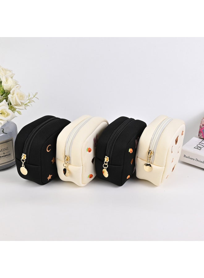 Jewelry Clutch Multi-functional Portable Cosmetic Bag Bear Coin Purse Sanitary Napkin Storage Bag-Color:002  - Image 5