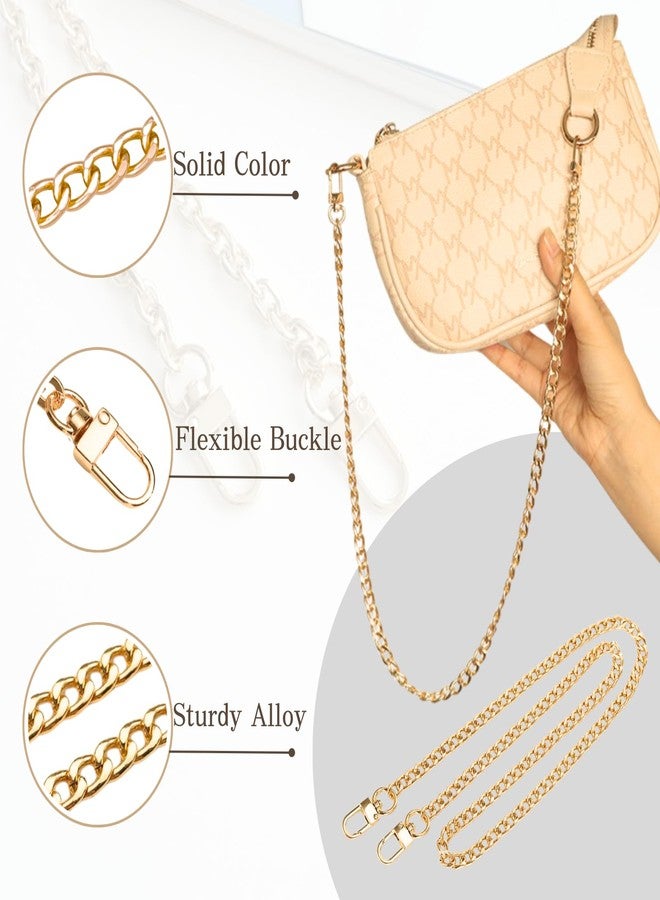 KASBEE Purse Chain Strap, Gold Chain Purse Strap, Crossbody Chain Strap for Purse Shoulder Bag, 47 Inch - Image 3