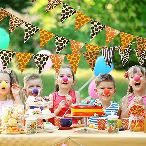AMFIN® (Pack of 38) Animal Theme Birthday Party Decorations/Jungle Theme Balloons/Wild One Animal Decoration/Animal Cutout Foil Balloon - Image 2
