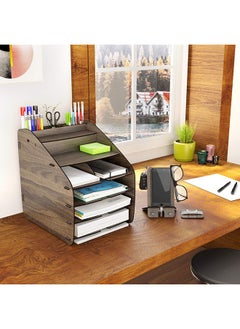 Home Canvas HC Home Canvas Cosmo Organizer (Walnut, Large)  - Image 1