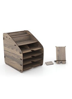 Home Canvas HC Home Canvas Cosmo Organizer (Walnut, Large)  - Image 5