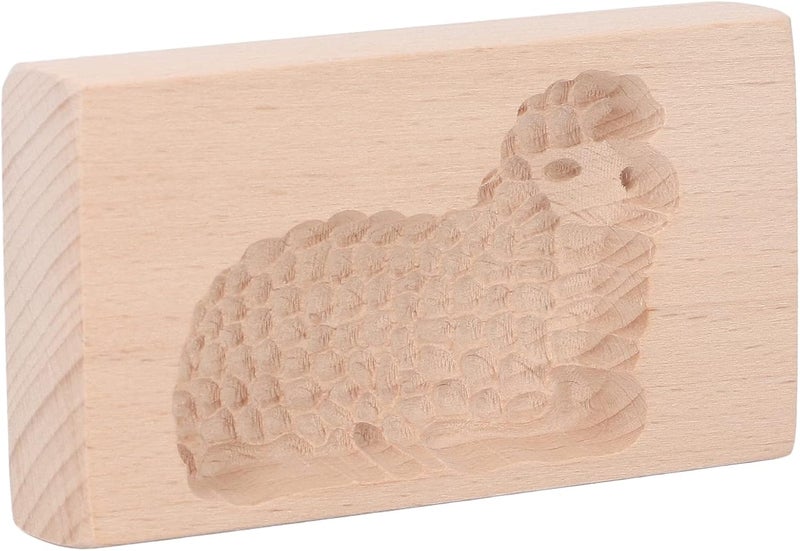 Animal Cookie Mold, Beech Wood with Lovely Animal Designs, NonStick Biscuit Press for Making Cookies, Perfect for Baking Enthusiasts () - Image 1