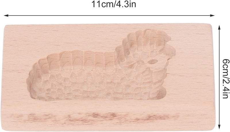 Animal Cookie Mold, Beech Wood with Lovely Animal Designs, NonStick Biscuit Press for Making Cookies, Perfect for Baking Enthusiasts () - Image 4