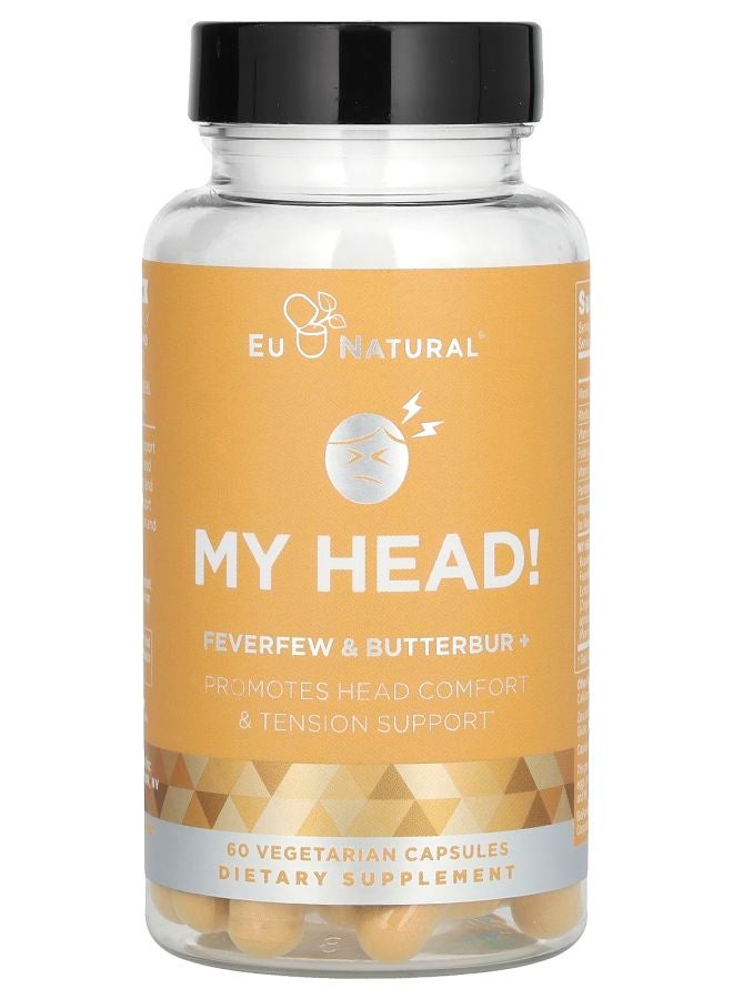 Eu Natural My Head Feverfew & Butterbur 60 Vegetarian Capsules - Image 1