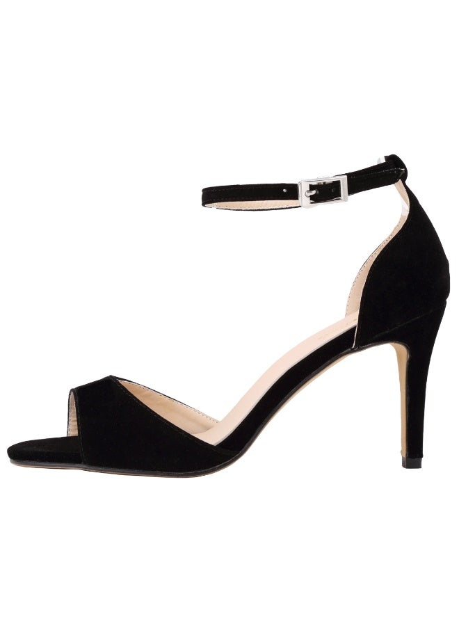Loquat Open-toe stiletto high-heel women's sandals 8cm Black - Image 1