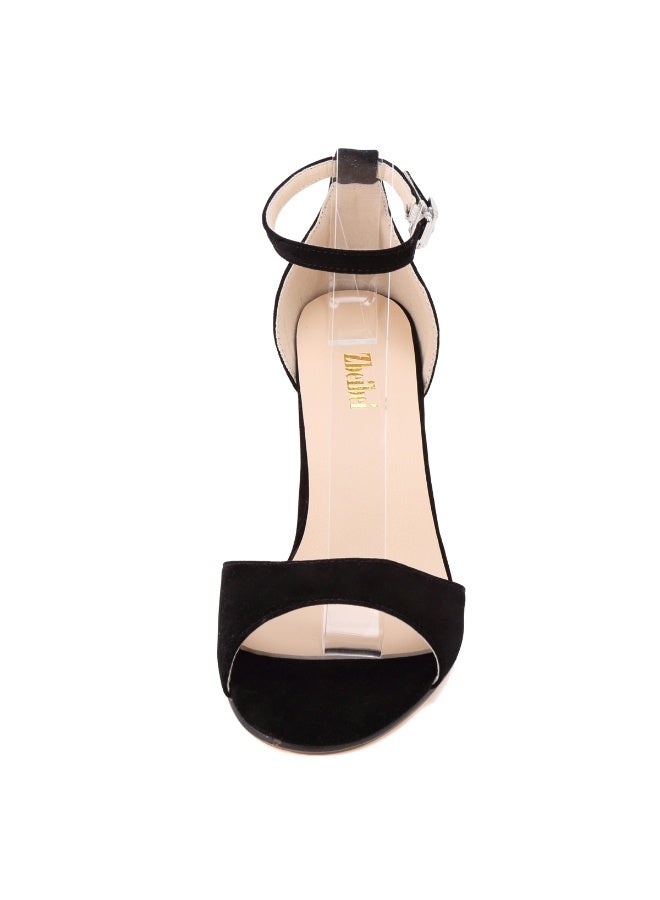 Loquat Open-toe stiletto high-heel women's sandals 8cm Black - Image 4