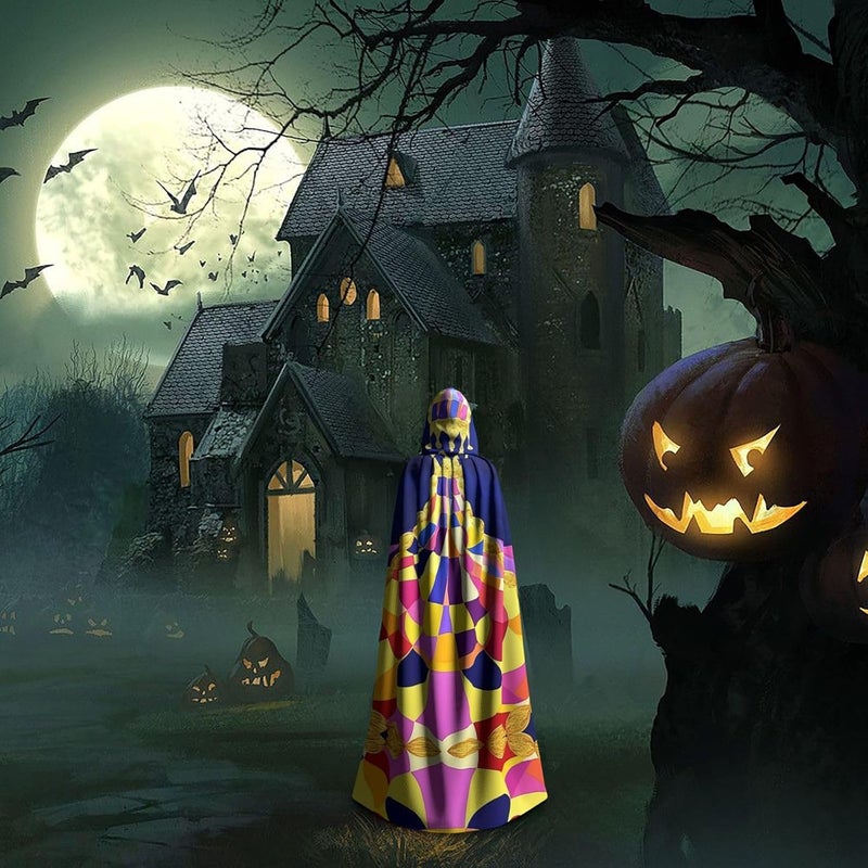 Crown and Robe Unique Darkness Poncho Shawl - Customizable Wearable Blanket for Women, Perfect Halloween Costume Accessory, Knight, Akatsuki, and More - Image 4