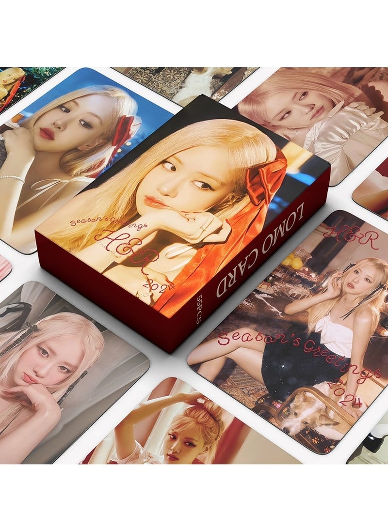EHOME 55 Piece Blackpink Rose Single New Album Photo Lomo Card  - Image 1