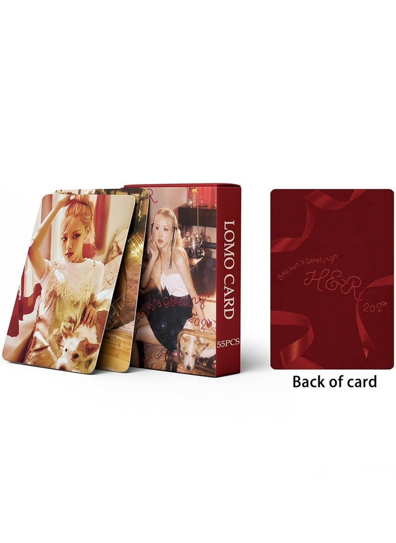 EHOME 55 Piece Blackpink Rose Single New Album Photo Lomo Card  - Image 3