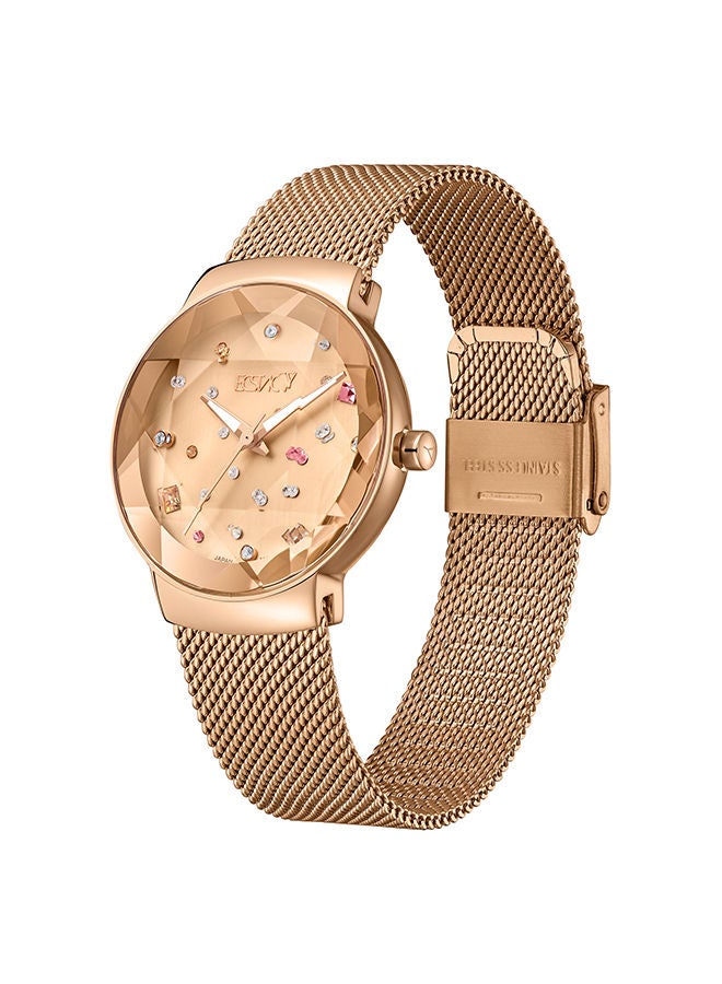 ECSTACY Women's Stainless Steel Analog Watch E23504-RMKK - 33.5x39.5 mm - Image 2