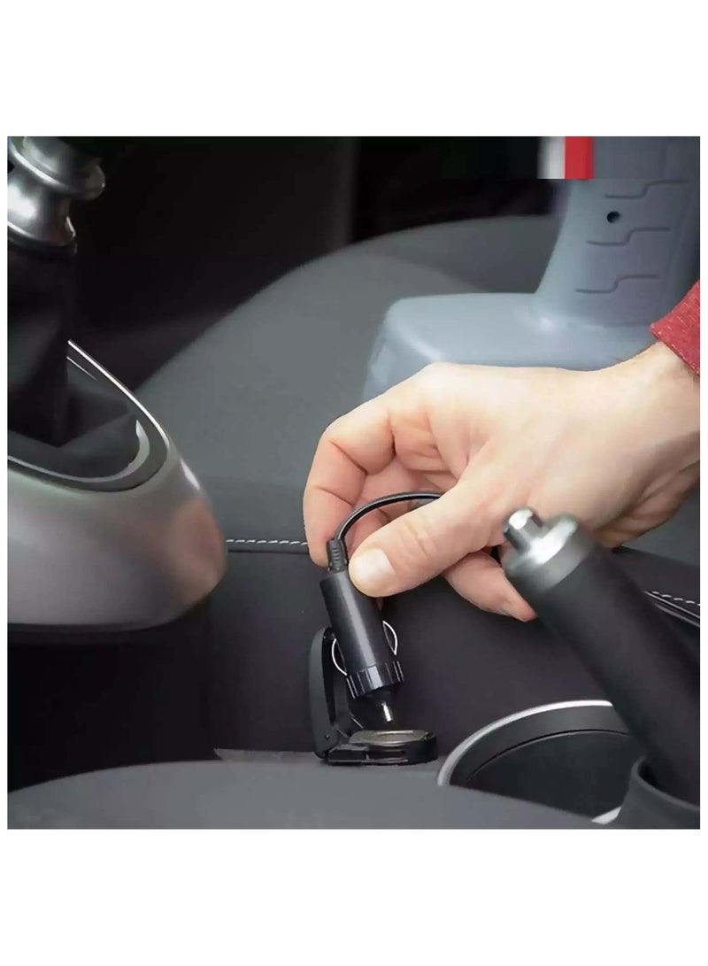 Automatic Cordless Tire Inflator - Portable Air Compressor with Rechargeable Battery, Digital Pressure Gauge & LED Light | Compact, Fast Inflation for Car Tires, Bike Tires, Balls & More | Portable Handheld Air Pump with Auto Shut-Off & USB Charging - Image 3